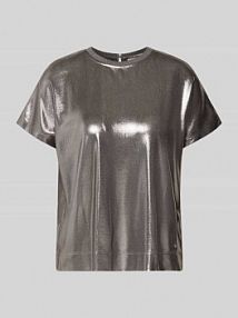 T-shirt z imitacji skóry model Nicola MOS MOSH szary damski EAN 167520