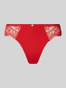 Stringi z koronką model THONG_BLOSSOM Boss czerwone EAN 50556195/00