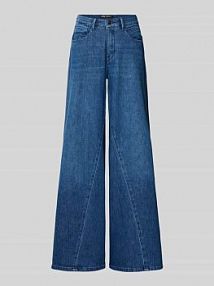 Jeansy szerokie z szerokimi nogawkami MAC niebieskie damskie EAN 313529990