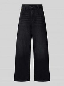 Jeansy o luźnym kroju z wysokim stanem i detalem z logo model Skater G-Star Raw czarne damskie EAN D25286-D933