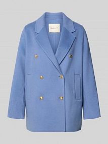 Kurtka o kroju regular fit z domieszką kaszmiru Gant niebieska damska EAN 4700383