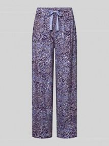 Spodnie od piżamy o kroju comfort fit z mieszanki modalu model 'CASUAL PANTS' HUGO fioletowa damska EAN 50556937/00