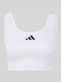 Biustonosz z nadrukiem z logo adidas Sportswear biały EAN JZ6028