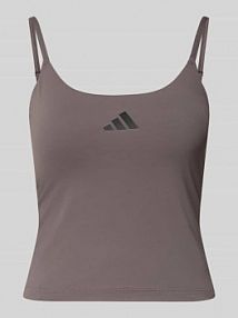 Top z nadrukiem z logo adidas Sportswear szary damski EAN KE0813