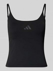Top z nadrukiem z logo adidas Sportswear szary damski EAN KS2569