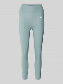 Legginsy z logo i elastycznym pasem adidas Sportswear turkusowe damskie EAN KB7878