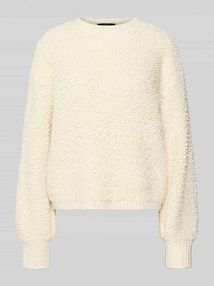 Sweter w kroju relaxed fit w imitacji bouclé z dodatkiem wełny Model 'Telena' someday damski EAN 10465013510383