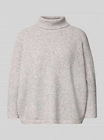 Oversized sweter z golfem z dodatkiem wełny model „Tiola” someday szary damski EAN 10464512570100