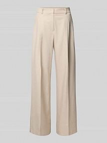 Spodnie materiałowe z zakładkami w pasie model Catsby someday beżowe damskie EAN 10482212579100