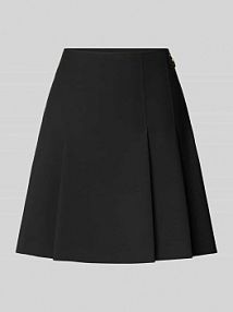 Spódnica plisowana o linii A z zamkiem błyskawicznym z logo model ROBALLO HUGO czarna EAN 50555984/00