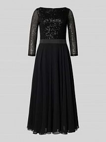 Sukienka koktajlowa z dekoltem w łódkę Swing czarna EAN 5AH21600