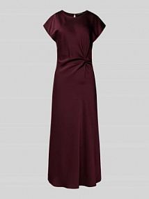 Sukienka koktajlowa z okrągłym dekoltem Swing czerwona EAN 5AJ10100