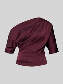 Bluzka z marszczeniami Swing czerwona damska EAN 1AJ00800