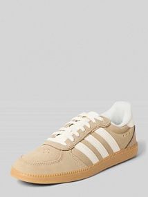 Sneakersy ze skóry z wiązaniem Model 'BREAKNET SLEEK' adidas Sportswear beżowe damskie EAN IH1370