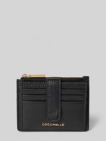 portfel z detal z logo Coccinelle czarny damski EAN E2MW5172701