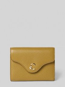 portfel z detal z logo Coccinelle oliwkowy damski EAN E2SSL11F021