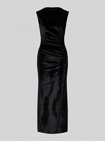 Sukienka koktajlowa z marszczeniami i rozcięciem model Felicitas GUIDO MARIA KRETSCHMER WOMAN czarna EAN GMK5032001