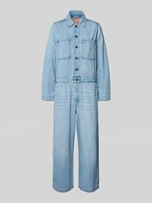 kombinezon w denimowym wyglądzie, krój regular fit model 'Iconic' Levis niebieski EAN A59300006