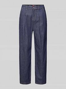 Jeansy z zakładkami w pasie model Ballon Buena Vista niebieskie damskie EAN 2507-B5766