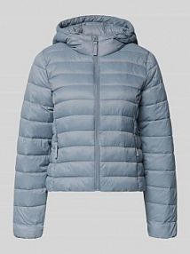 Kurtka pikowana o kroju regular fit z kapturem model „TAHIA” Only niebieska damska EAN 15352020