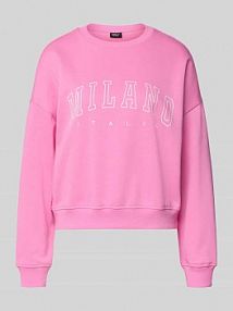 Bluza o kroju oversized z mieszanki bawełny Model „SWEAT LIFE” Only różowa damska EAN 15254183