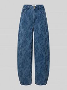 Jeansy o kroju barrel fit z 5 kieszeniami model Rosy MOS MOSH niebieskie damskie EAN 175270