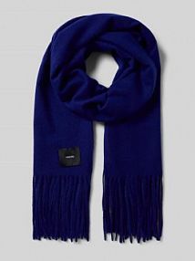 Szal z wystrzępieniami model Barula someday niebieski damski EAN 1031277079100