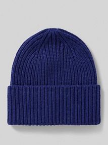 Czapka beanie z szerokim rondem model Beky someday niebieska damska EAN 709938254100