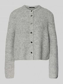 Kurtka z dzianiny o kroju regular fit z dodatkiem wełny model TIAH someday szara damska EAN 10484513655100