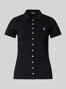 Koszulka polo z listwą guzikową Polo Ralph Lauren czarna damska EAN 211939272