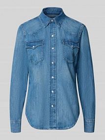 Koszula dżinsowa o kroju regular fit z kieszeniami na piersi Polo Ralph Lauren niebieska EAN 211969402