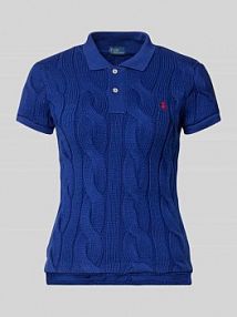 koszulka polo z wyhaftowanym logo Polo Ralph Lauren niebieska damska EAN 211971703