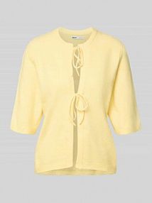 Kardigan o kroju regular fit z wiązaniami model „SIMONI” Only żółty EAN 15368990