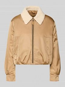 Kurtka puchowa z wpuszczanymi kieszeniami LUISA CERANO brązowa damska EAN 438530 4186-16