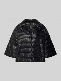 Kurtka puchowa z kołnierzem z połami LUISA CERANO czarna damska EAN 438532 4133