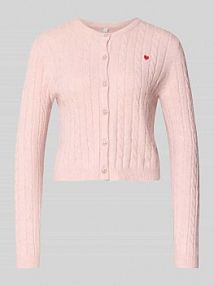 Kardigan o kroju Shaped Fit z mieszanki wiskozy Model „KATIA” Only różowy EAN 15360594
