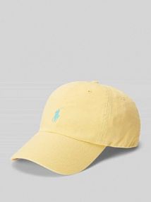 Czapka z daszkiem z czystej bawełny Polo Ralph Lauren żółta damska EAN 211912843