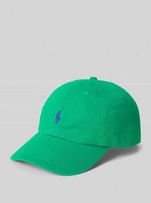 Czapka z daszkiem z czystej Bawełna Polo Ralph Lauren zielona damska EAN 211912843