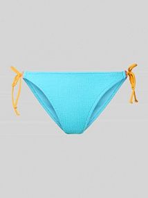 Figi bikini z Detal z logo Model 'LENKA' banana moon turkusowe EAN LENKA SCRUNCHYMIX