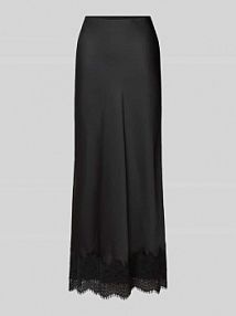 Długa spódnica z obszyciem koronką model ELLETTE Vila czarna EAN 14117965
