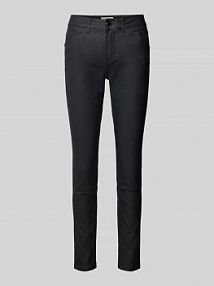 Jeansy o kroju skinny fit z mieszanki wiskozy model LUCIE SKINNY Tom Tailor czarne damskie EAN 1047856
