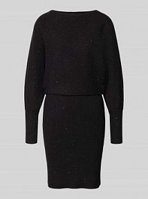 Sukienka z dzianiny z mieszanki wiskozy Zero czarna EAN 1010003596