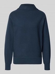 Sweter z dzianiny z mieszanki wiskozy Zero niebieski damski EAN 1010003548