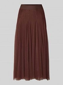 Spódnica midi z tiulu Zero brązowa EAN 1010002917