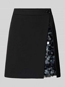 Spódnica mini z rozcięciem LUISA CERANO czarna EAN 538312 3811