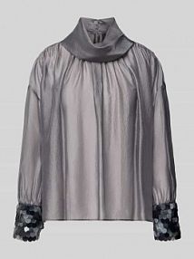 Bluzka z Mieszanka wiskozy z Golf i Cekiny LUISA CERANO szara damska EAN 238644 3796-50