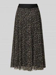 Spódnica midi ze zwierzęcym nadrukiem na całej powierzchni Zero EAN 1010003652