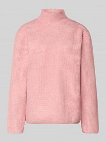 Sweter z dzianiny ze stójką Zero różowy damski EAN 1010002695