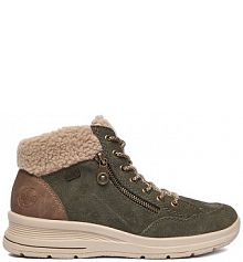 Trzewiki Rieker zielone damskie CEO-L7701-54