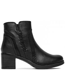 Botki na obcasie Go Soft czarne CEO-WBN-DIANA-5666-01